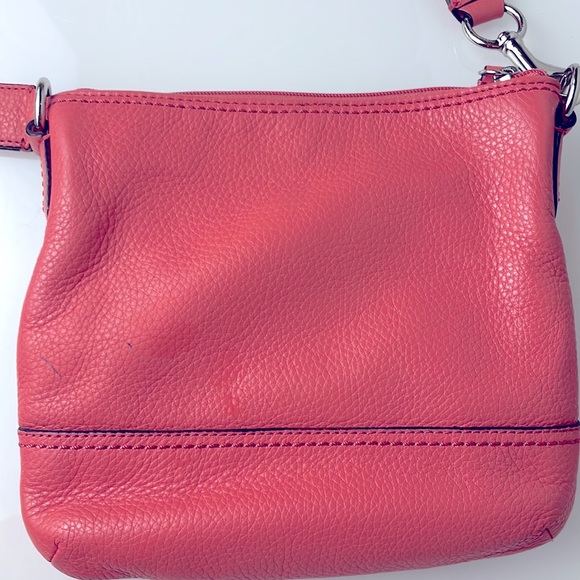 Coach Park Leather Swingpack Crossbody Bag Turnlock - Picture 7 of 8